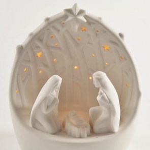 AFF-LST-26 PRESEPE IN PORCELLANA C_LUCI 16x12x19 cm 28,00 euro 2